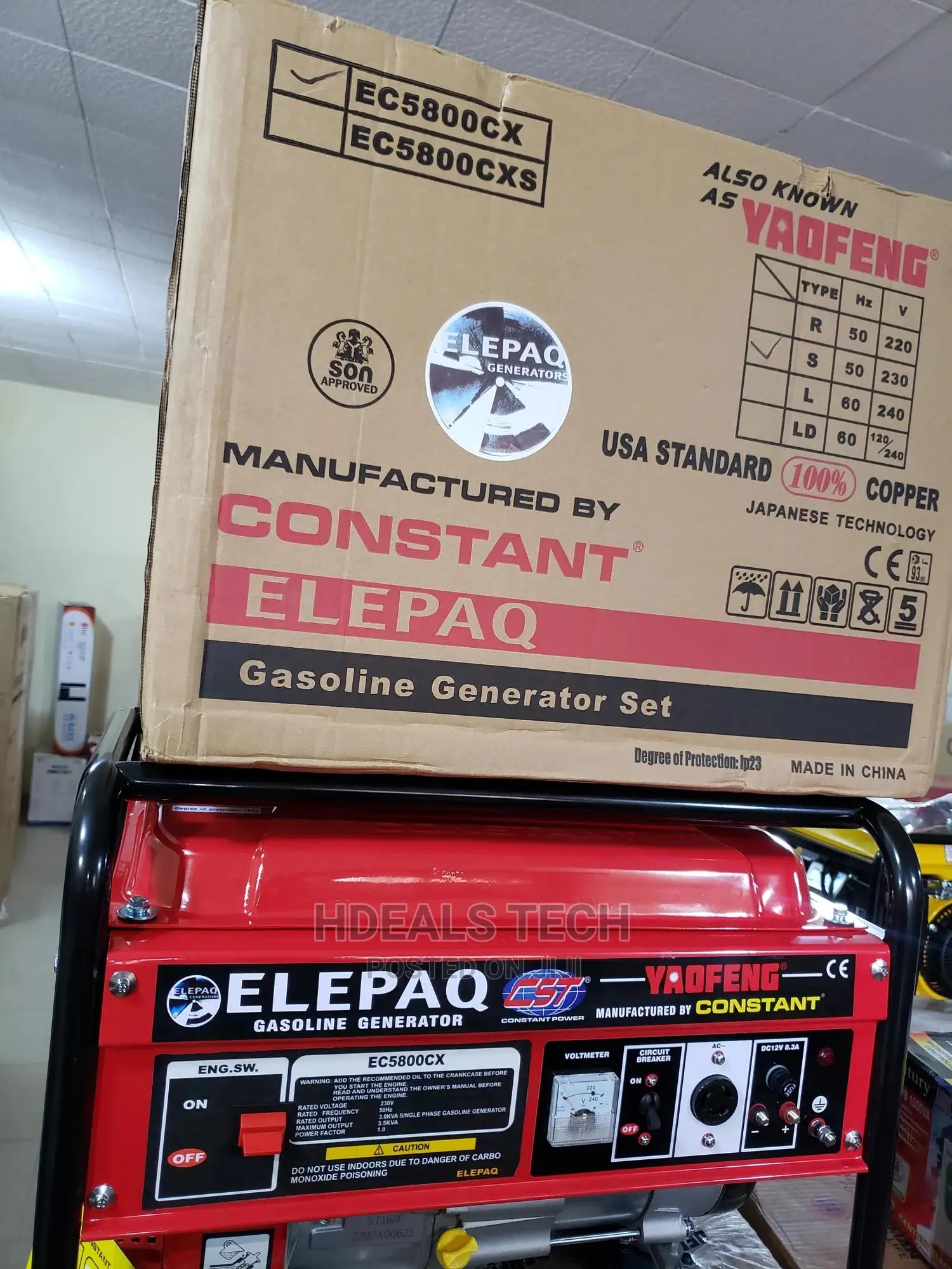 3.5KVA Constant Manual Start Generator 100%