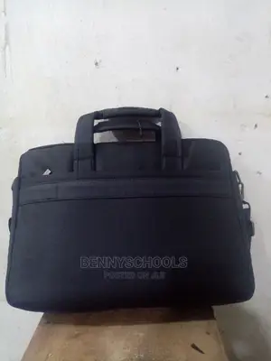 Ponaso Plain Black Laptop and Office Bag