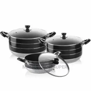 Non Stick Aluminium Cookware Set - 6 Pieces