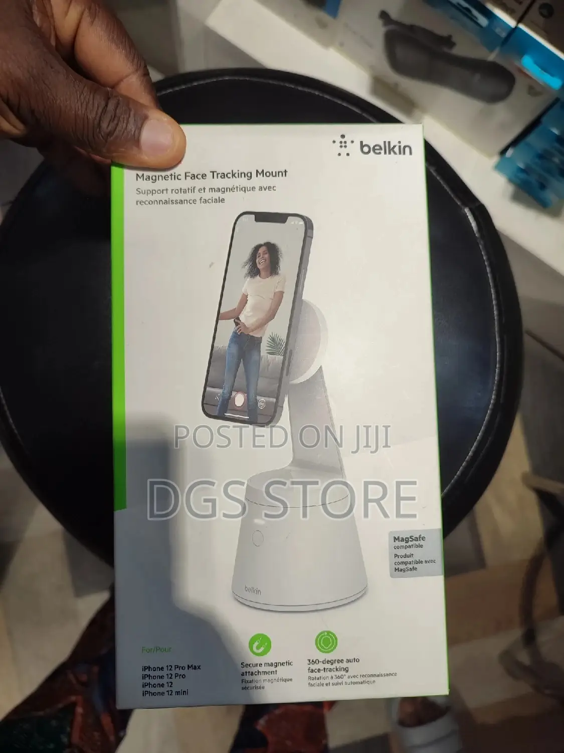 Belkin Magnetic Face Tracking Mount for iPhone 12 13
