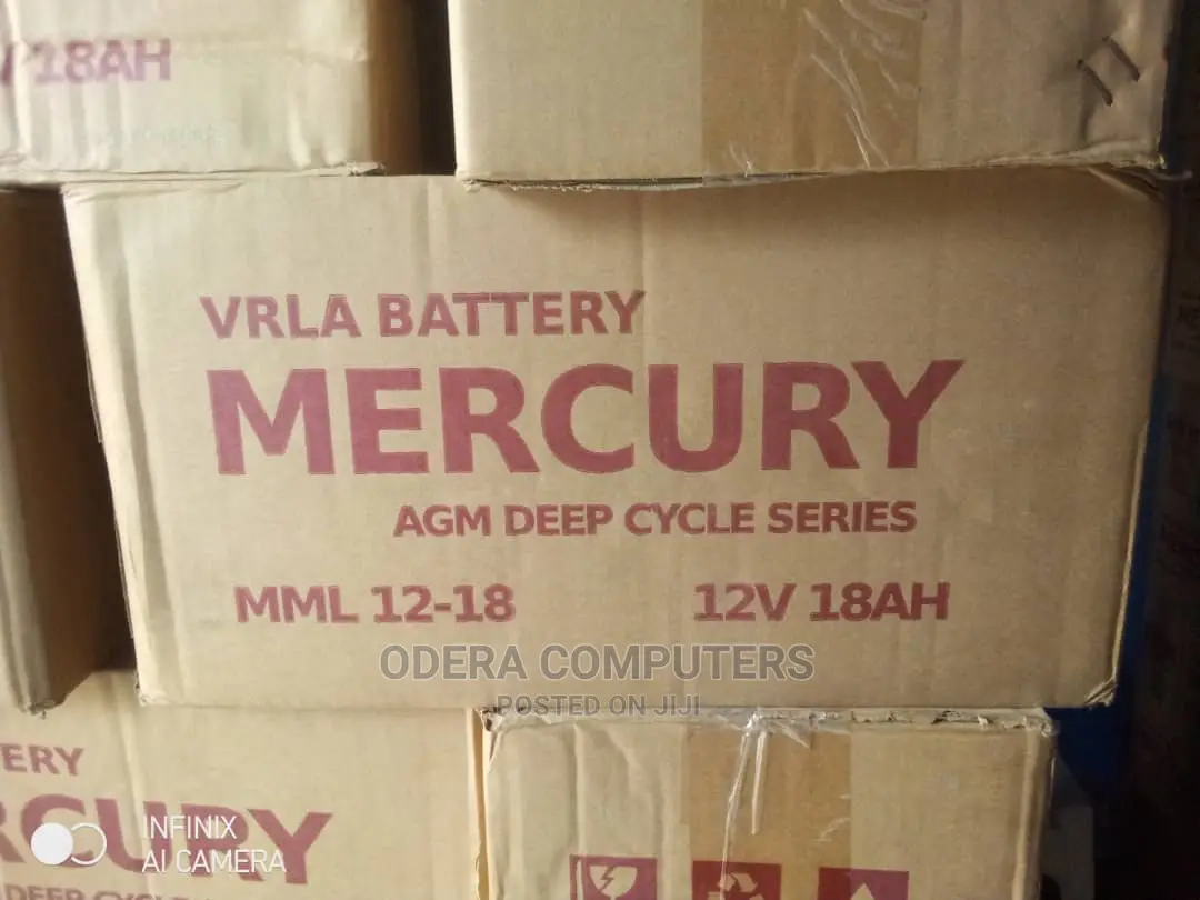 Mercury Ups Battery 12v 18ah Agm Deep Cycle Series