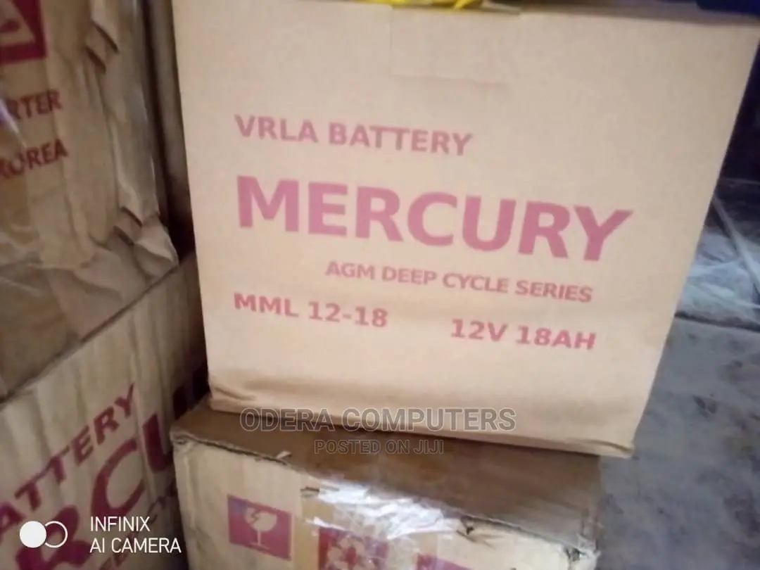 Mercury Ups Battery 12v 18ah Agm Deep Cycle Series
