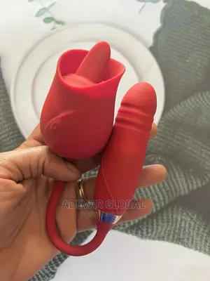 2 In 1 Powerful Clitoris Stimulator Pulsating Rose Licker