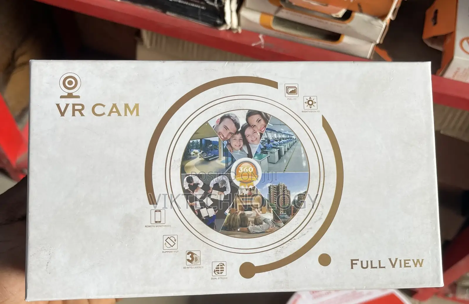 VR CAM Full View 3D Panoramic Bulb Camera