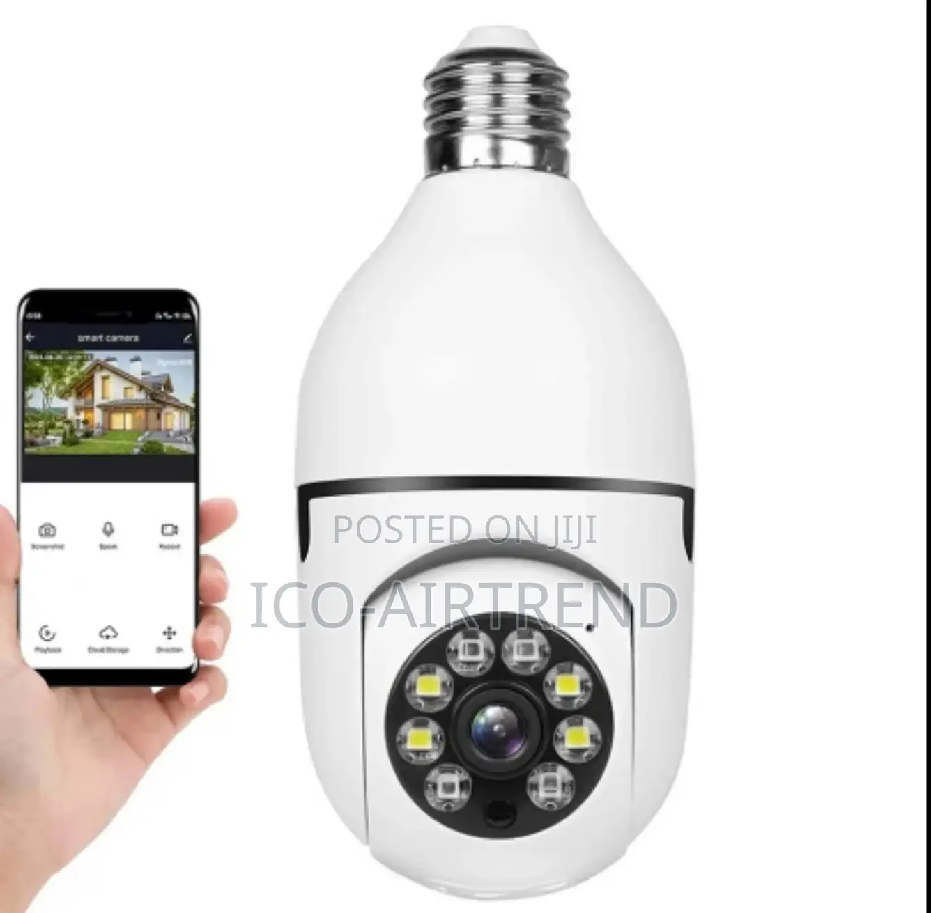 1080p Smart Home P2p PTZ Ip With Bulb Socket Wifi Camera