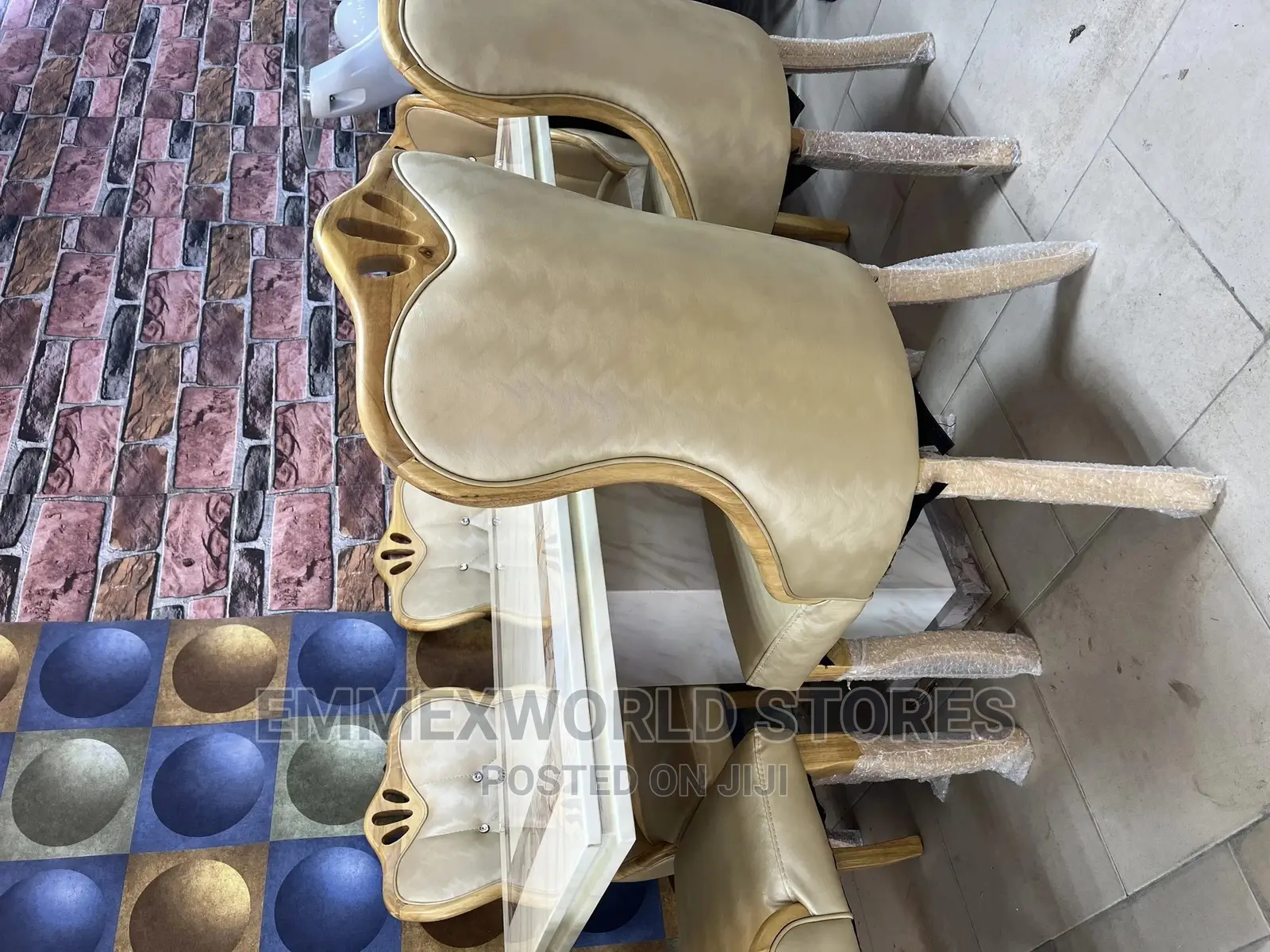 Exquisite Marble Dinning Set by 6