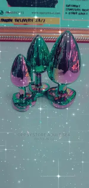 Rainbow Anal Butt Plug Set