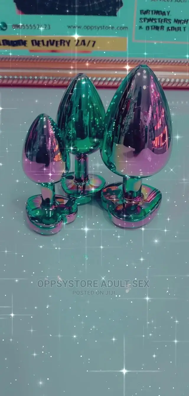 Rainbow Anal Butt Plug Set