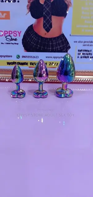 Rainbow Anal Butt Plug Set