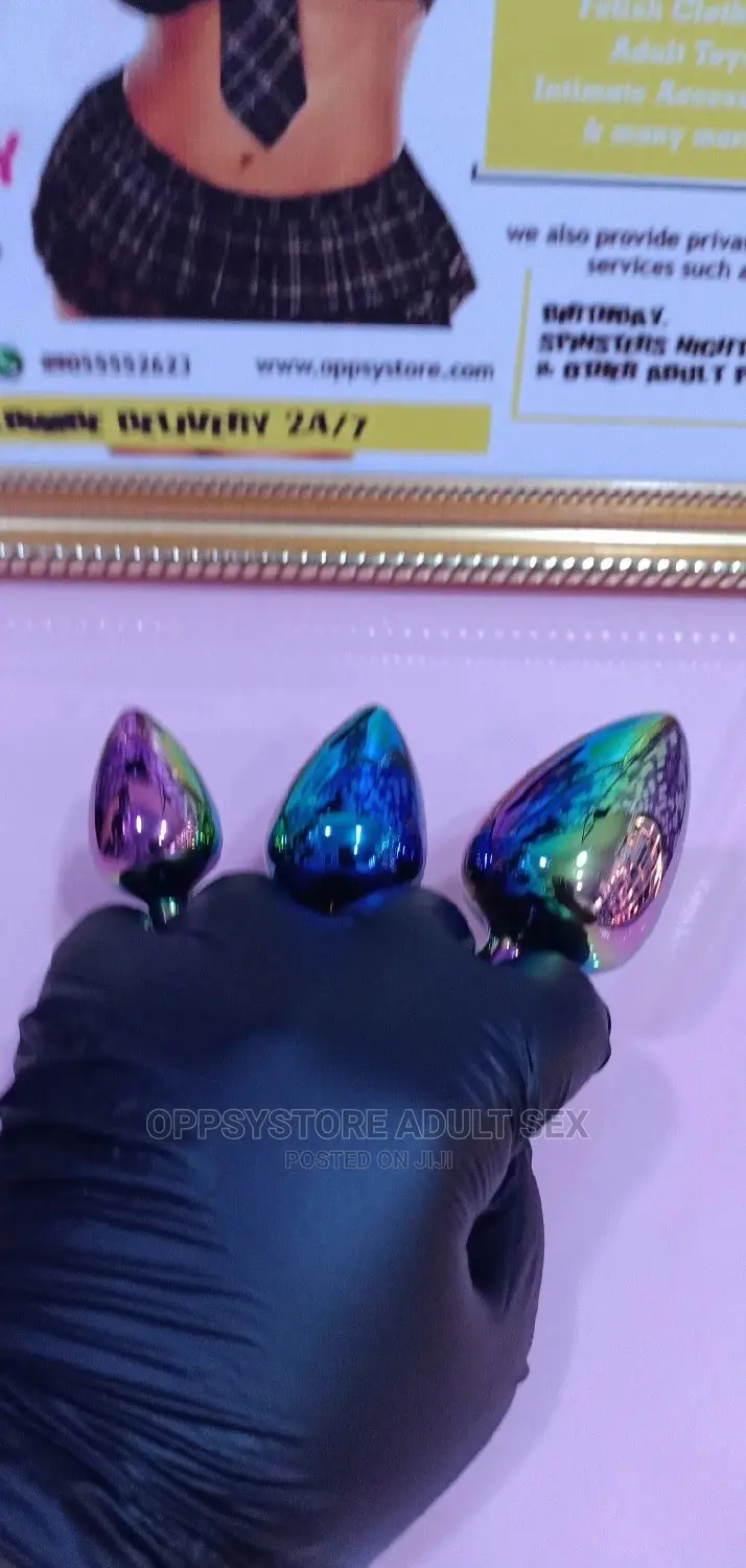Rainbow Anal Butt Plug Set