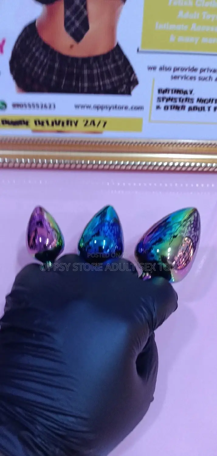 Rainbow Anal Butt Plug Set