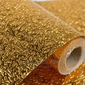 Self Adhesive Oil-proof Waterproof Stickers- Gold