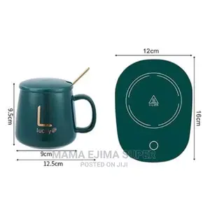 Electric Heating Mug and Saucer