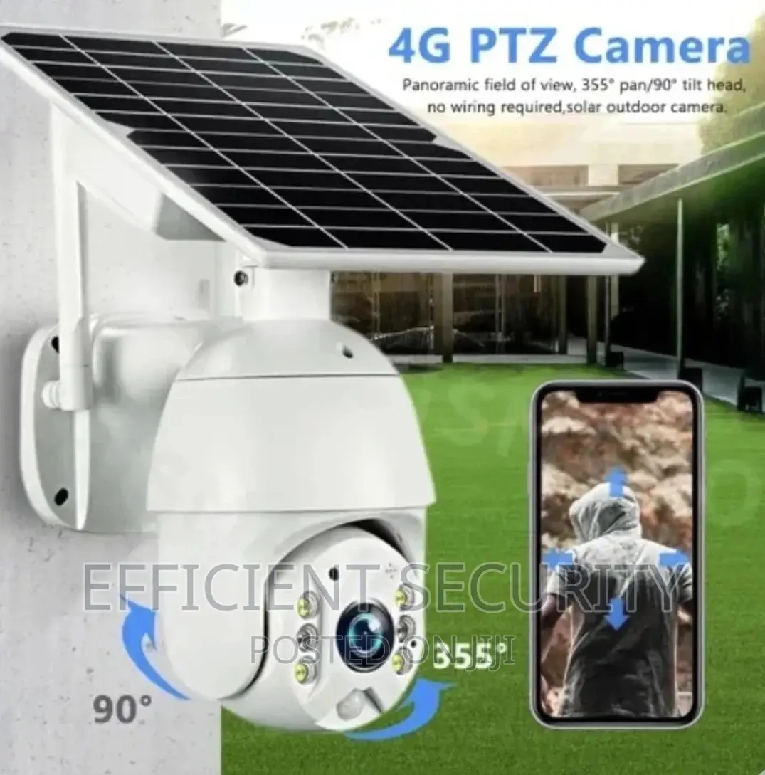 Solar Powered 4G GSM PTZ 360 Camera