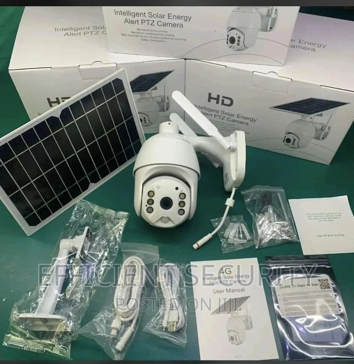 Solar Powered 4G GSM PTZ 360 Camera