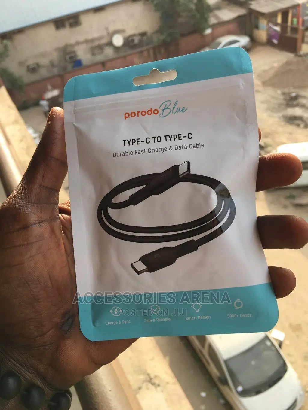 Porodo Blue 60W Type C to Type C Cable