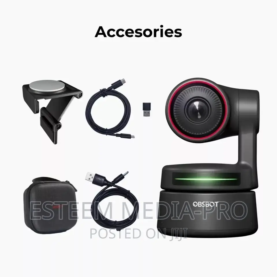 Obsbot Tiny PTZ Webcam, Ai-Powered Ai-Tracking Auto-Frame