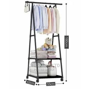 Foldable Telescopic Pole Clothes Rack