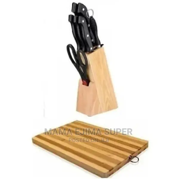 A S 8 Pieces Knife Set + Chopping Board