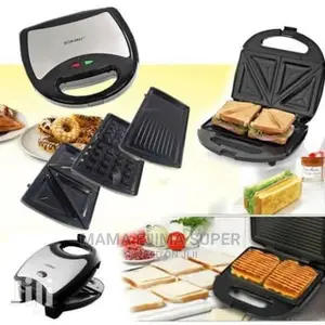 Sokany 3 in 1 Waffle Maker Sandwich Maker Toaster 750W