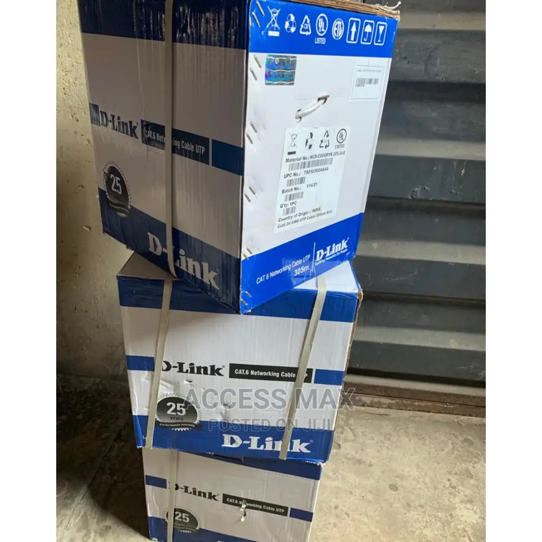 Cat6 Indoor Cable DLink ( Ip Camera Networking) in Lagos Island (Eko