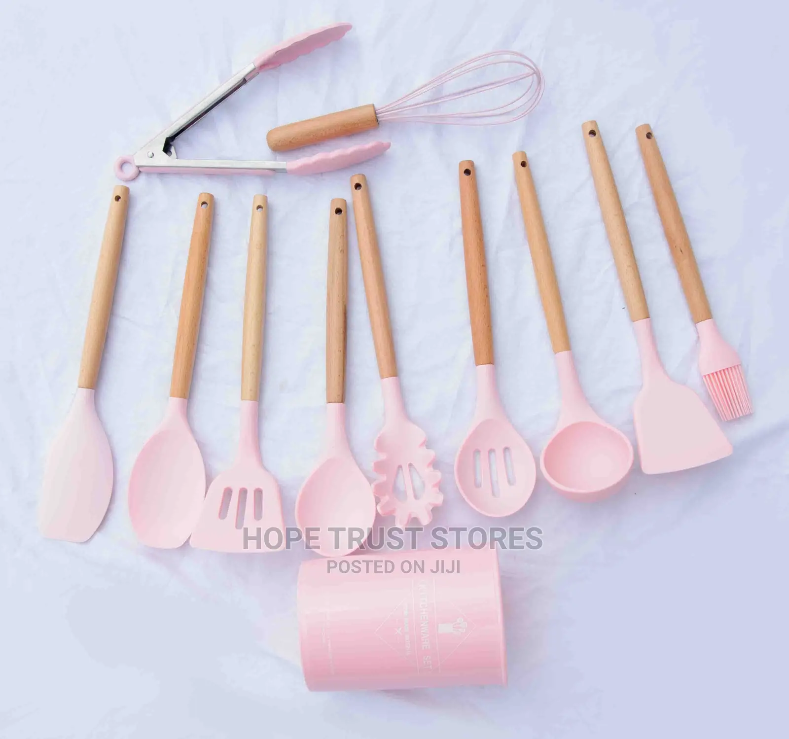 Pink Kitchen Utensils 12pcs