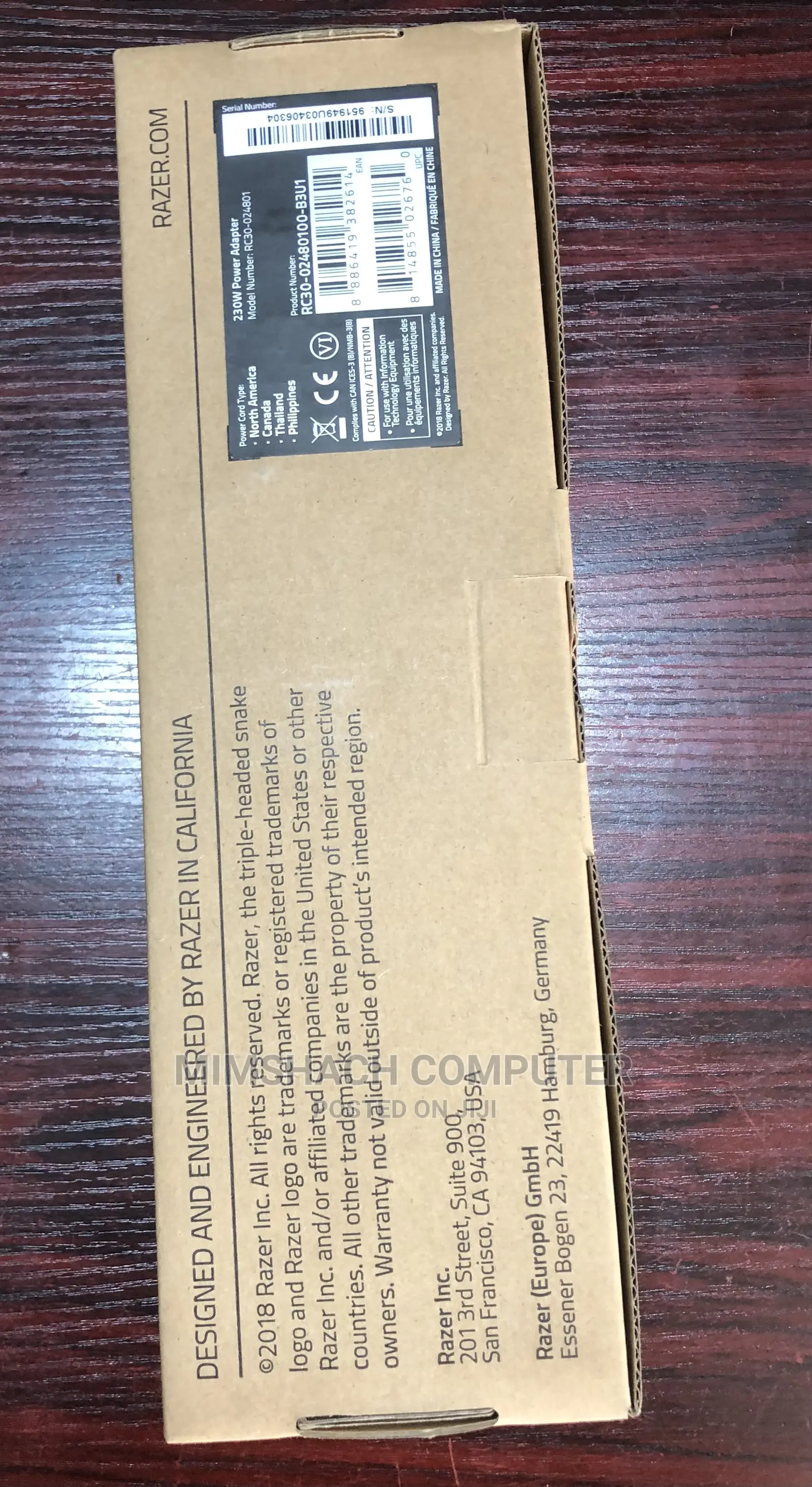 Razer Blade Advance 15" Geforce RTX GTX 1070 Charger 230wh