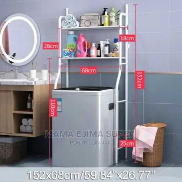 Bathroom Storage Shelf - Toilet Washing Machine Rack