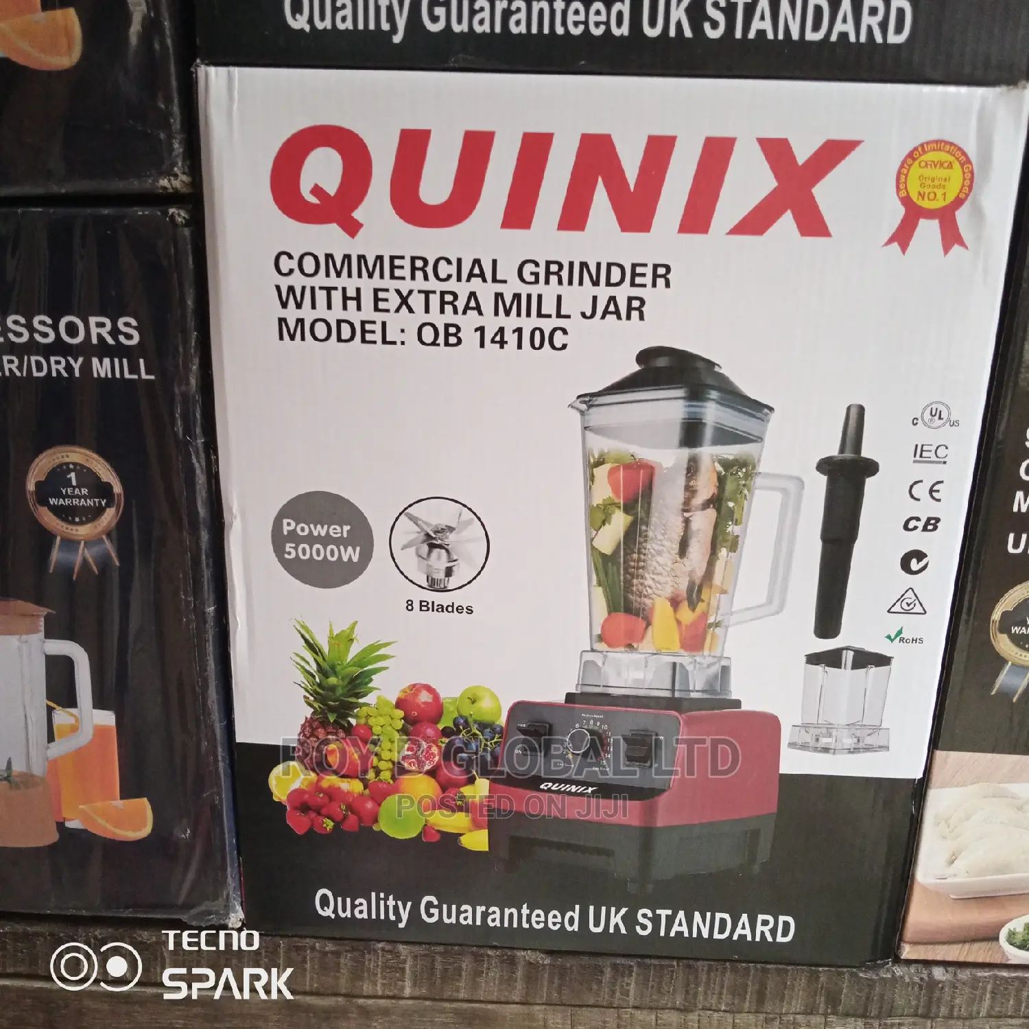 5000W Blender With Extra Mill (8 Blades)