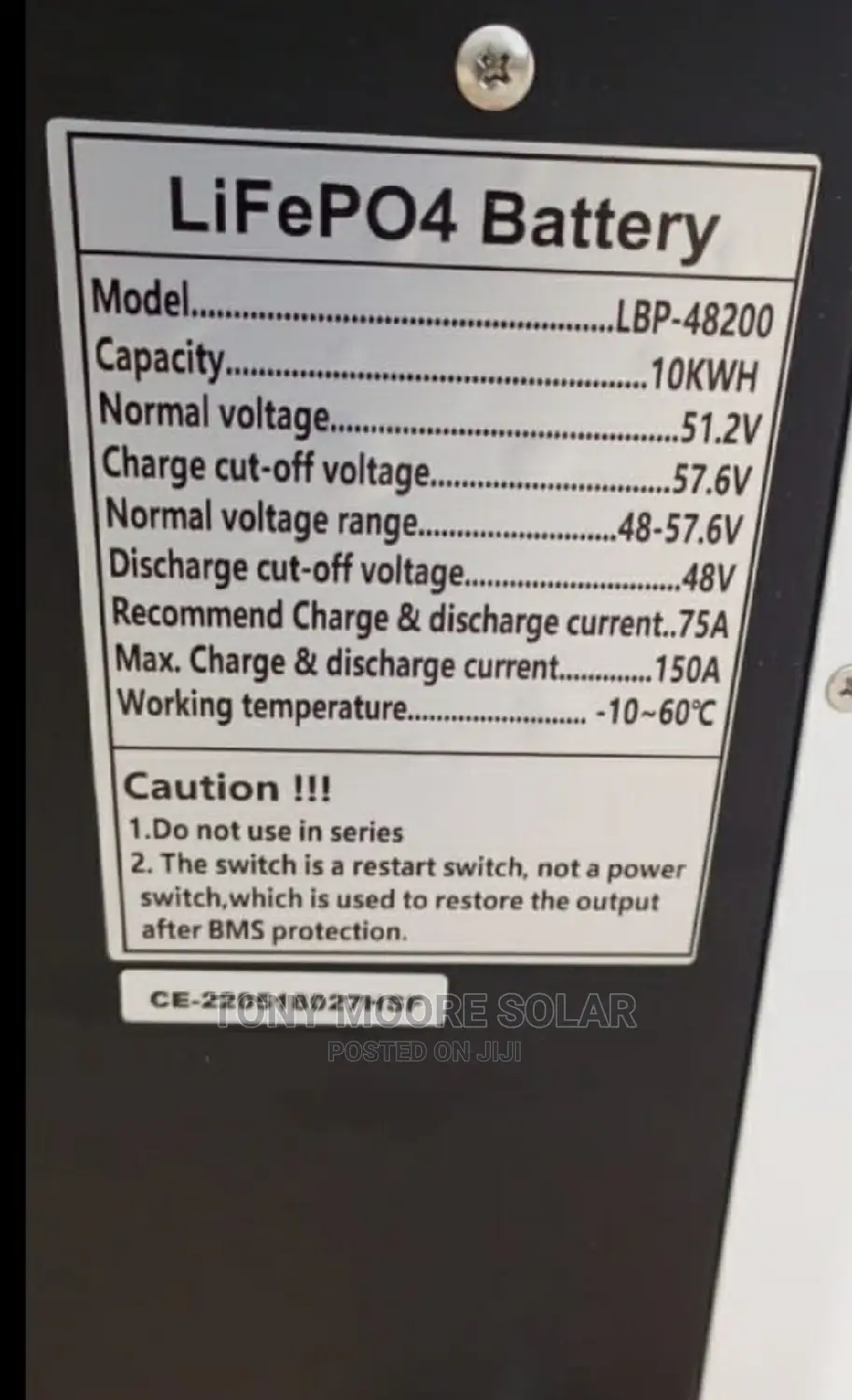 10kwh 48v Foresolar Lithium Battery