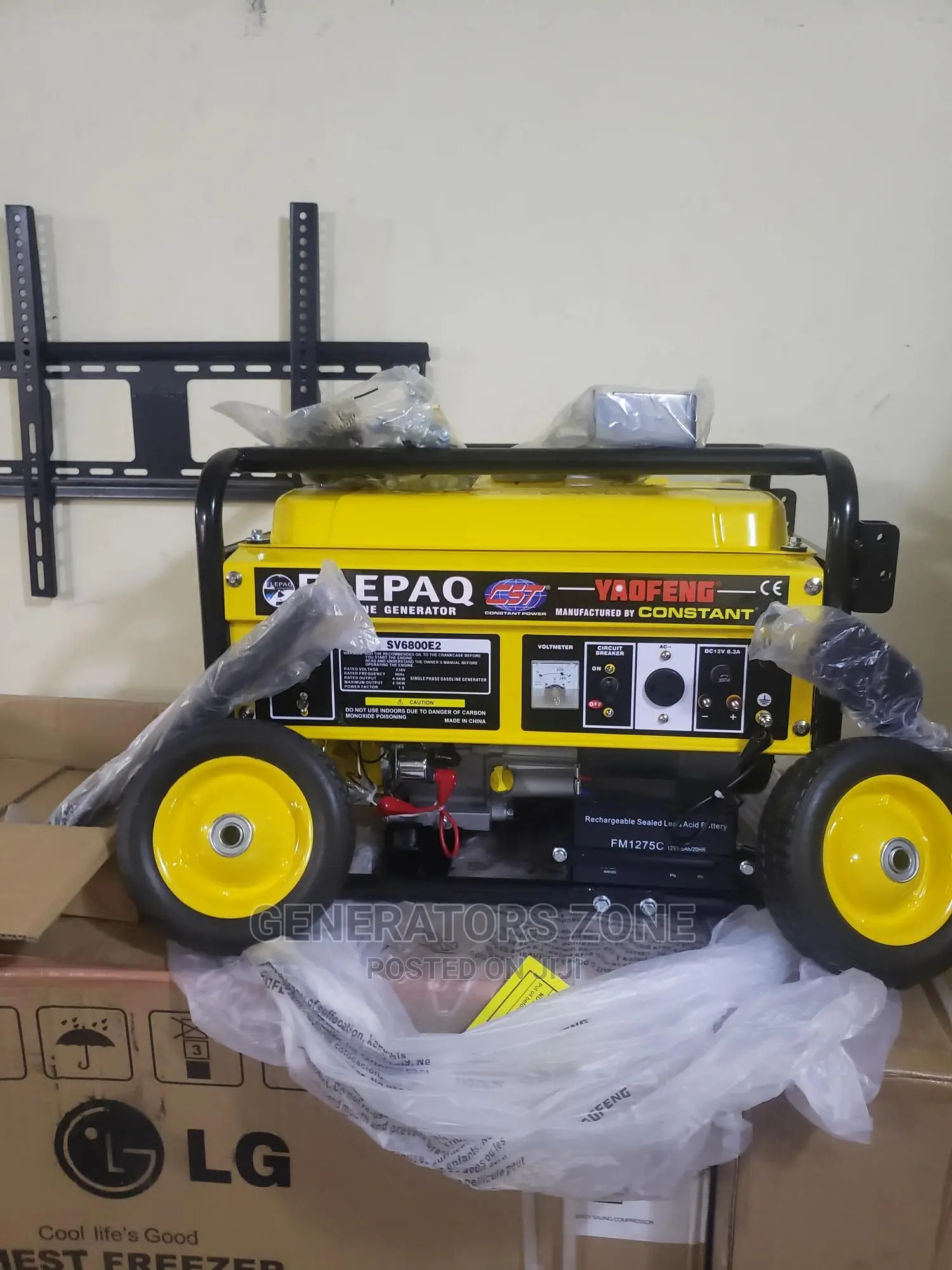 Elepaq Constant 4.5KVA Key Start PETROL ENGINE Generator