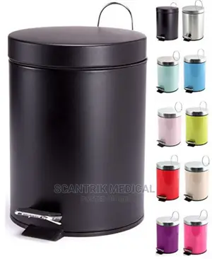 Portable Stainless Steel Lid Waste Bin