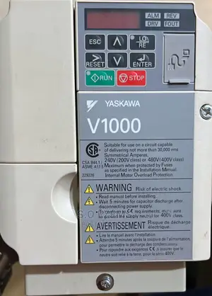 V1000 Yaskawa Vfd. 5.5kw/7.5hp.