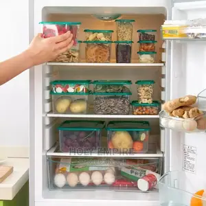 17pcs Kitchen Food Storage Container Set Transparent