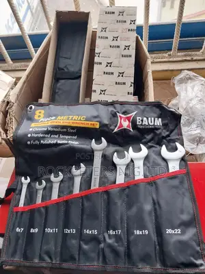 Baum 8pc Double Open End Spanners Set 6x7 to 20 X22