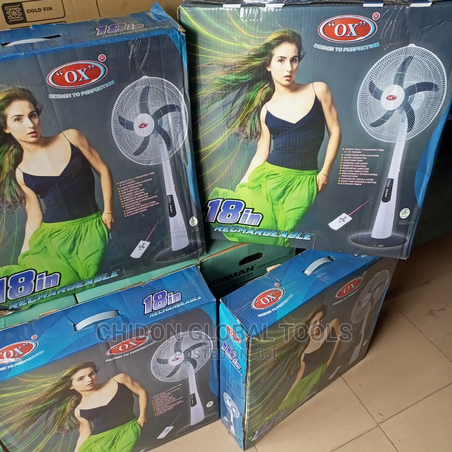 Reachergable Fan 18" Ac/Dc