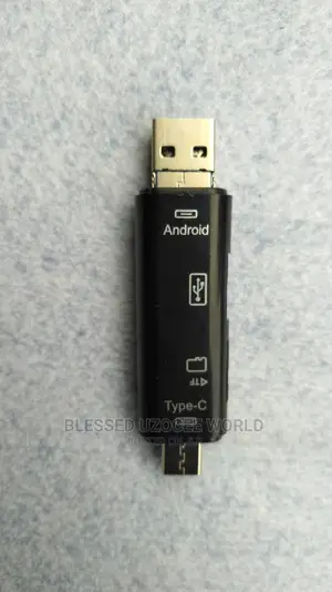 3 In1 OTG Smart Card Reader " Type C+ Usb+ Micro Usb"