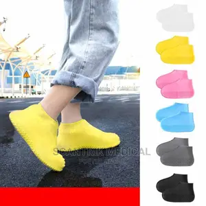 Waterproof Latex Overshoes Rain Boots Shoe Cover Anti Skid