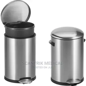 12 Litre Reusable Stainless Steel Pedal Dustbin
