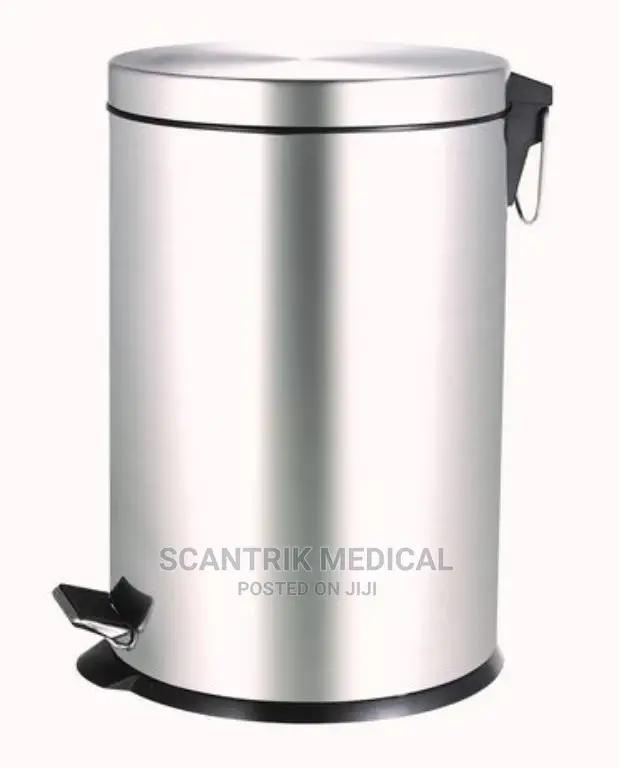 Portable Stainless Steel Pedal Waste Bin Dustbin