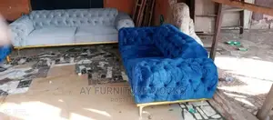 Quality 7 Seater Living Room Fabric Made Sofa Chair.