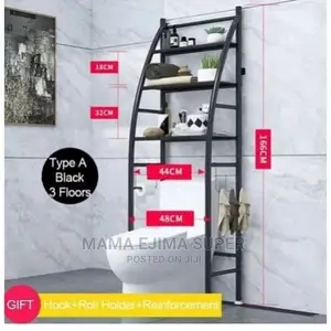 A S Multipurpose Dual Use Bathroom Shelf