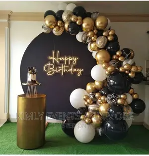 Exotic Balloon Craft Birthday Backdrop