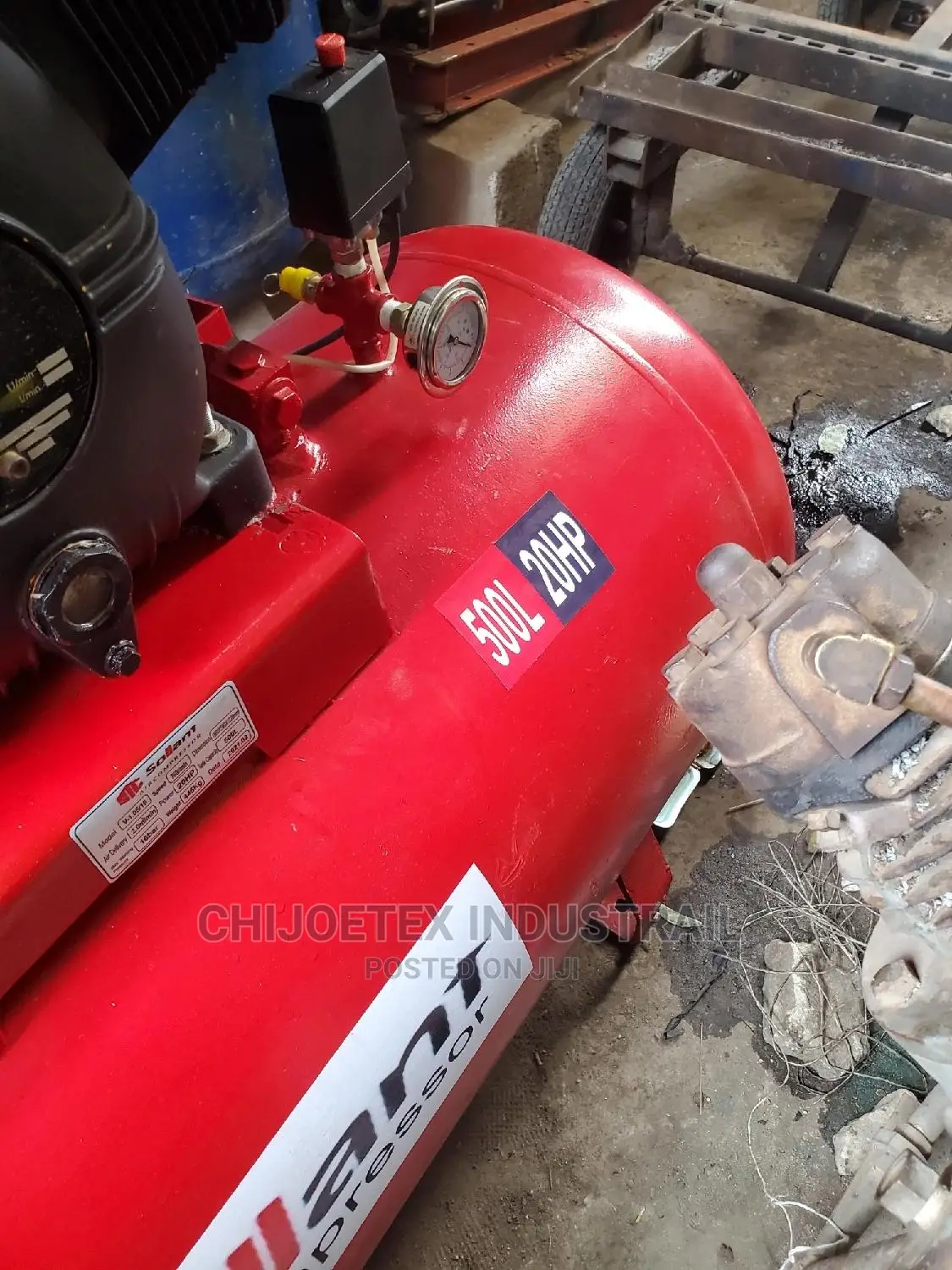 Original Sollant Air Compressor 500l by 20hp.