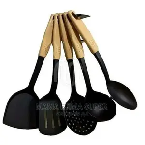 Heat Resistant Non Stick Cooking Spoons Set - 5 Pieces