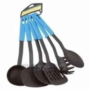 Non-Stick Cooking Spoon Set -6pieces -Blue Different Colors