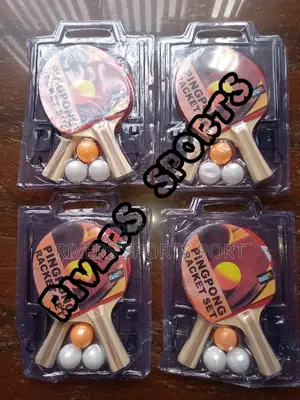 Deluxe Table Tennis Bat Set. 2 Bat, 2 Post, 1 Net, 3 Balls