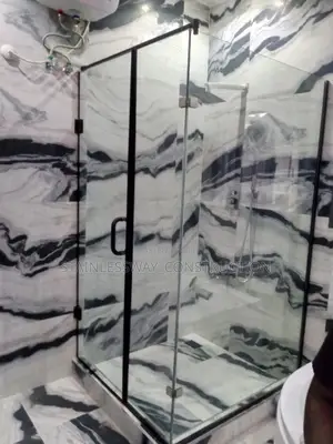 Black U-Channel Handle and Other Sources (Shower Cubicle)