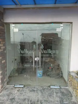 Flameless Glass Swing Door
