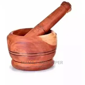 Wooden Mortar and Pestle
